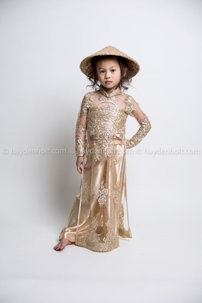 Gold Ao Dai Hayden Holt